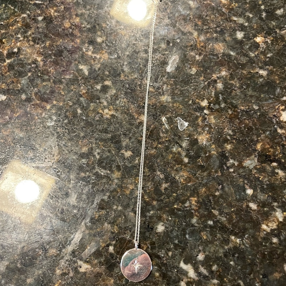 Uncommon James Silver starburst necklace
